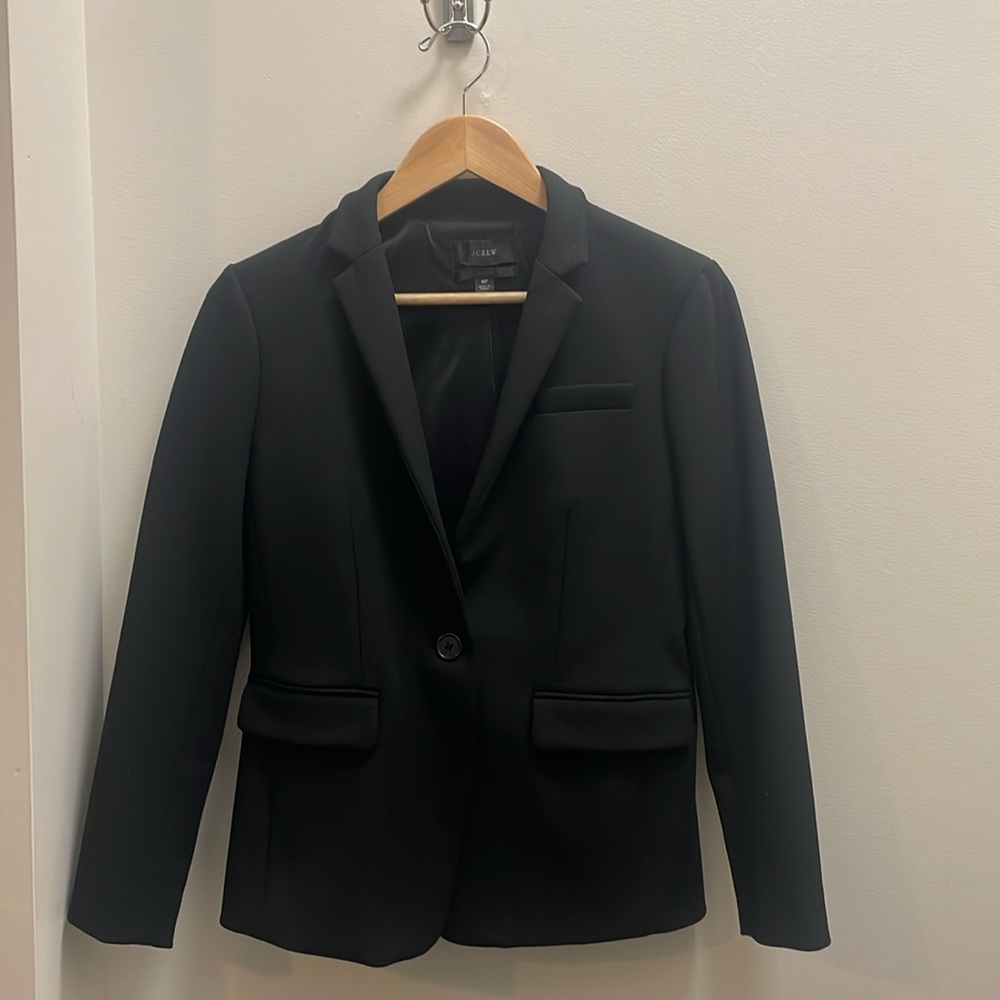 J Crew Regent four season stretch blazer, size 4 petite black
